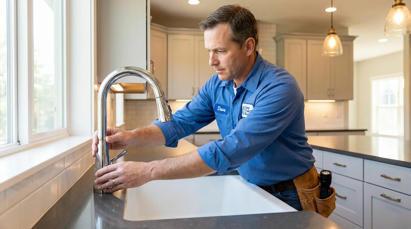 Kitchen faucet installation by Johns Plumbing LLC in Julian