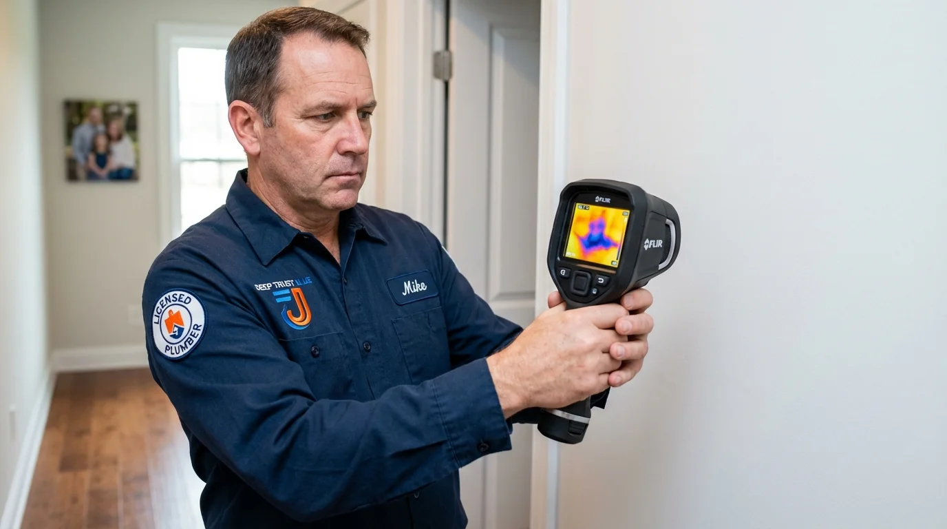 Thermal imaging leak detection by Johns Plumbing LLC in Julian